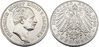 Kaiserreich Sachsen 2 Mark Friedrich August König von Sachsen, J.134 -