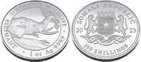 Somalia 100 Schilling / 1 Oz African Wildlife - Elephant -