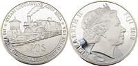 Fiji Inseln 10 Dollar 180 Jahre erste Reise in die USA - Dampflokomotive John Bull -