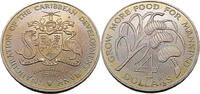Barbados 4 Dollar FAO,Einweihung der Karibischen Entwicklungsbank, Grow more Food for Mankind -