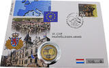 Luxemburg 2 Euro 50 Jahre Freiwillige Army, 2,-EUR koloriert -