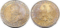 Weimarer Republik 3 Reichsmark 450 Jahre Universität Tübingen, J.328 -