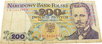 Polen 200 Zloty Porträt von Jarosław Dąbrowski, einem polnischen Nationalisten des 19. Jh. -