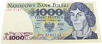 Polen 1000 Zloty Porträt von Mikołaj Kopernikus - Polens größtem Astronomen -