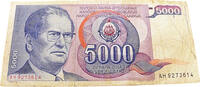Jugoslawien 5000 Dinara Josip Broz Tito -