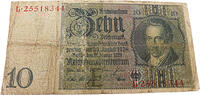 Weimarer Republik 10 Reichsmark Porträt von Albrecht Daniel Thaer -