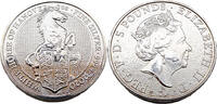 Großbritannien 5 Pounds / 2 Oz Die Bestien der Königin - Weißes Pferd von Hannover -
