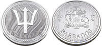 Barbados 1 Dollar / 1 Oz Dreizack -