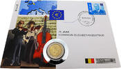 Belgien 2 Euro 75. Jahre Königin Elisabeth.Wettbewerb -