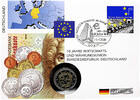 Bundesrepublik Deutschland / BRD 2 Euro 10 Jahre Wirtschafts- und Währungsunion -