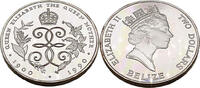 Belize 2 Dollar 90. Jahrestag der Geburt der Königinmutter -
