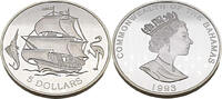 Bahamas 5 Dollar Geschichte der Boote -