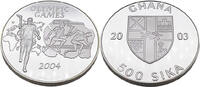 Ghana 500 Sika Olympische Spiele 2004 in Athen, Träger der olympischen Fackel -