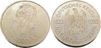 Weimarer Republik 3 Reichsmark 100. Jahrestag des Todes von Goethe,J.350 -
