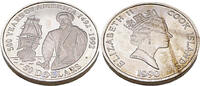 Cook Islands 50 Dollar Serie 500 Jahre Amerika 1492 - 1992, Sir Walter Raleigh -