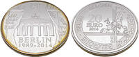 Belgien 20 Euro 25. Jahrestag des Falls der Berliner Mauer -