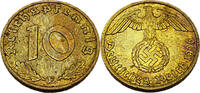 Drittes Reich 10 Reichspfennig 10 Pfennig 1936 E,J.364, sehr selten! -