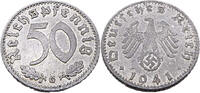50 Reichspfennig 1941 G Drittes Reich 50 Pfennig, J.372, 1941 G ss/vzgl