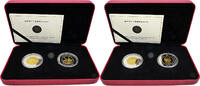 Kanada 2x 8 Dollar Chinesische Eisenbahn -