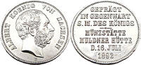 Sachsen Medaille Münzbesuch des Königs / Münzprägestätte Muldner Hütte,J.126 -