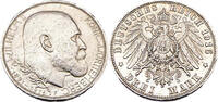 Kaiserreich Württemberg 3 Mark 1916 F 25. Jahrestag - Herrschaft von Wilhelm II,J.178 gutes Vzgl,