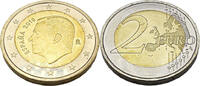Spanien 2 Euro 2 EUR,Kopf von König Felipe VI. nach links und die zwölf Sterne von Europa -