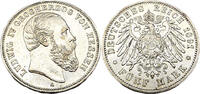 Kaiserreich Hessen 5 Mark Ludwig IV. Grossherzog von Hessen,J.71 -