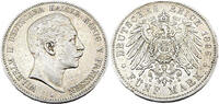 Kaiserreich Preußen 5 Mark Wilhelm II. Deutscher Kaiser König von Preussen, J.104 1896A -