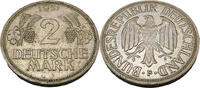 Bundesrepublik Deutschland / BRD 2 Deutsche Mark Standard Umlaufmünze - Trauben und Ähren -