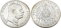 Kaiserreich Sachsen-Altenburg 5 Mark Ernst von Sachsen Altenburg, Jäger 143 -