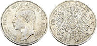 Kaiserreich Hessen 5 Mark Ernst Ludwig, J.73 -