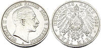 Kaiserreich Preußen 2 Mark Wilhelm II.J.102 1905 A -