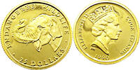 Cook Islands 25 Dollar Bedrohte Tierwelt - Elefant -