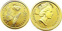 Cook Islands 25 Dollar Bedrohte Tierwelt - Schmetterling -