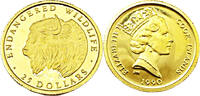 Cook Islands 25 Dollar Gefährdete Tierwelt - Bison -