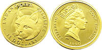 Cook Islands 25 Dollar Bedrohte Tierwelt - Luchs -