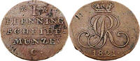 Hannover, Königreich 1 Pfennig Standardumlaufmünze - 1 Pfennig Königreich Hannover - Georg IV -