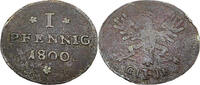 Frankfurt Stadt 1 Pfennig Standardumlaufmünze - 1 Pfennig Freie Stadt Frankfurt -