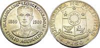 Philippinen 1 Piso 100. Jahrestag - Geburt von Emilio Aguinaldo -