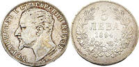 Bulgarien 5 Leva Ferdinand I, König von Bulgarien, 1894 -