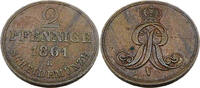 Hannover, Königreich 2 Pfennig Standardumlaufmünze - 2 Pfennige Königreich Hannover - Georg V -