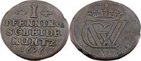 Braunschweig-Lüneburg-Celle 1 Pfennig Standardumlaufmünze - 1 Pfennig Braunschweig-Lüneburg-Celle - Georg Wilhelm -