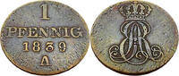 Hannover, Königreich 1 Pfennig Standardumlaufmünze - 1 Pfennig Königreich Hannover -Ernst August II -
