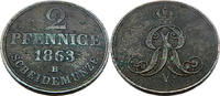 Hannover, Königreich 2 Pfennig Standardumlaufmünze - 2 Pfennig Königreich Hannover - Georg V -