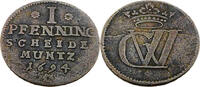 Braunschweig-Lüneburg-Celle 1 Pfennig Standardumlaufmünze - 1 Pfennig Braunschweig-Lüneburg-Celle - Georg Wilhelm -