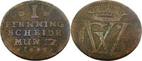 Braunschweig-Lüneburg-Celle 1 Pfennig Standardumlaufmünze - 1 Pfennig Braunschweig-Lüneburg-Celle - Georg Wilhelm -