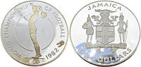 Jamaika 10 Dollar Fußball-Weltmeisterschaft 1982 -