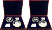 Bundesrepublik Deutschland / BRD 2 Medaillen Deutsche Bundeskanzler / Adenauer + Erhard -