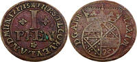 Corvey 1 Pfennig Standardumlaufmünze - 1 Pfennig Abtei Corvey - Maximilian von Horrich -