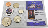 Vereinigte Staaten / USA 91 Cents Joe Biden Medaille / Kursmünzensatz -